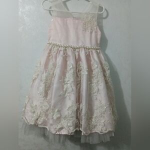 American Princess Pink and Cream Floral Dress
